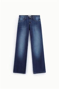 Please Jeans Pin Stripe Blue Denim 