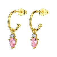 Zefina Øreringe Victoria Pink