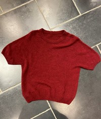 By Lund Alpaca Strik Bluse Bourdeaux One Size