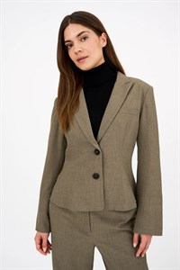 Pieszak Elina Short Blazer Shadow Green Melange