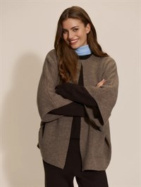 Rosemunde Jesse Wool Cape Walnut Melange
