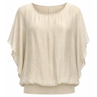 CostaMani Silky ss Blouse Whisper