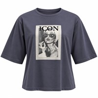 CostaMani Icon Glasses Tee Dark Grey 